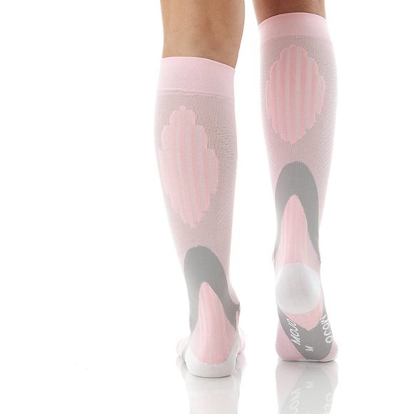 Mojo Compression Socks for Women 20-30mmHg Pink, Medium - Picture 2 of 4